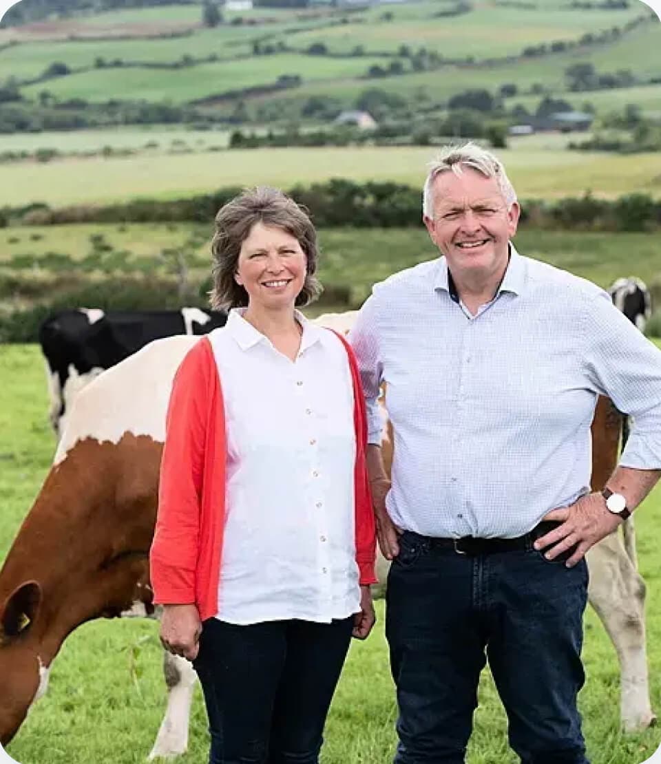 Alan and Valerie Kingston at Glenilen Farm, Cork